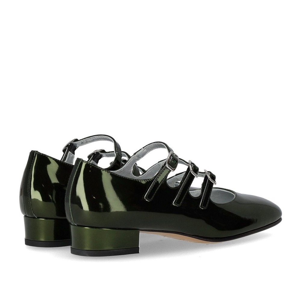 Carel Ariana Metallic Green Mary Jane Shoes - Picture 4 of 7